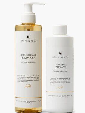 Harklinikken Stabilizing Shampoo (3 Bottles) and Hair Gain Extract (7 Bottles)